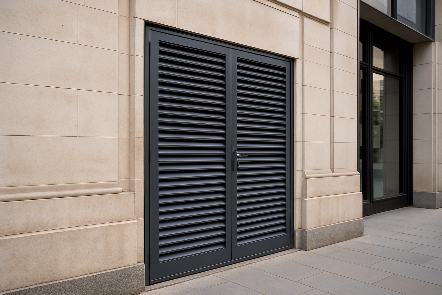 double  louvred  doors - professional louvred doors available in Birmingham from UK manufacturers
